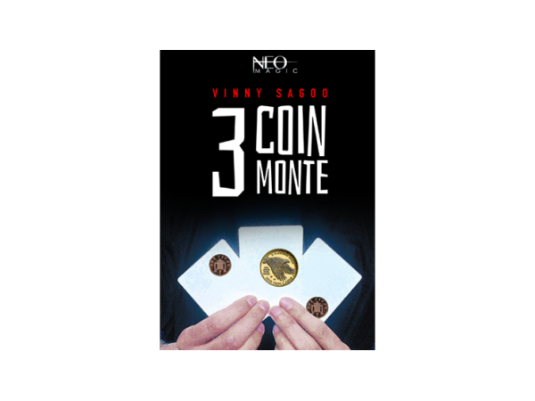 3 COIN MONTE (Gimmicks and Online Instructions) by Vinny Sagoo