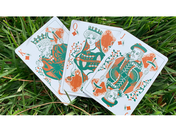 Grasshopper Dark (Jade) Playing Cards