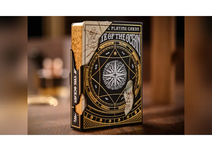 Gilded Eye of the Ocean Astra Polaris (Black) Playing Cards