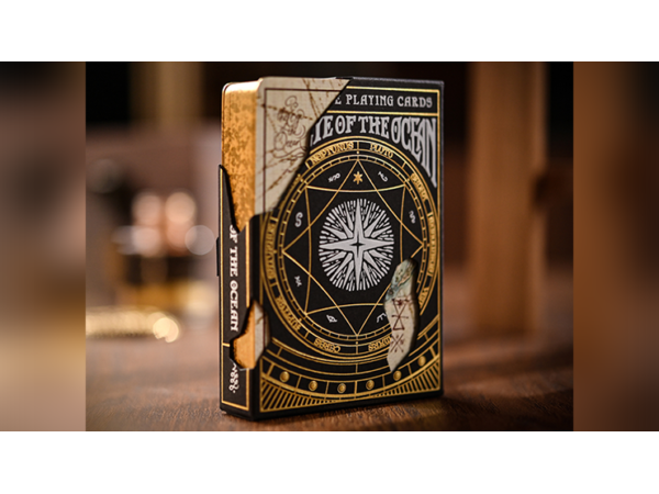 Gilded Eye of the Ocean Astra Polaris (Black) Playing Cards