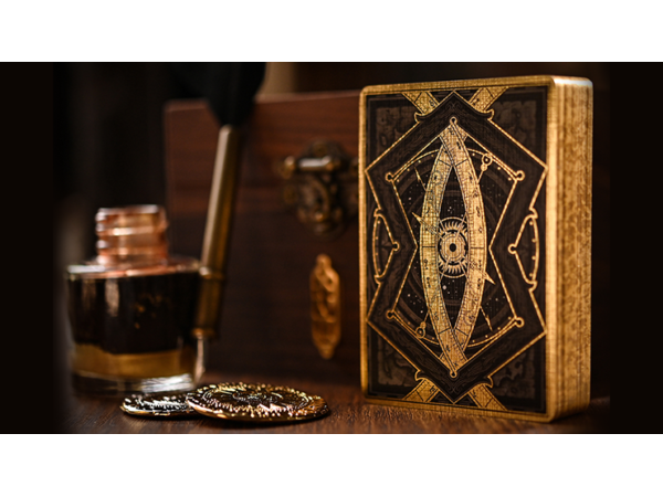 Gilded Eye of the Ocean Astra Polaris (Black) Playing Cards