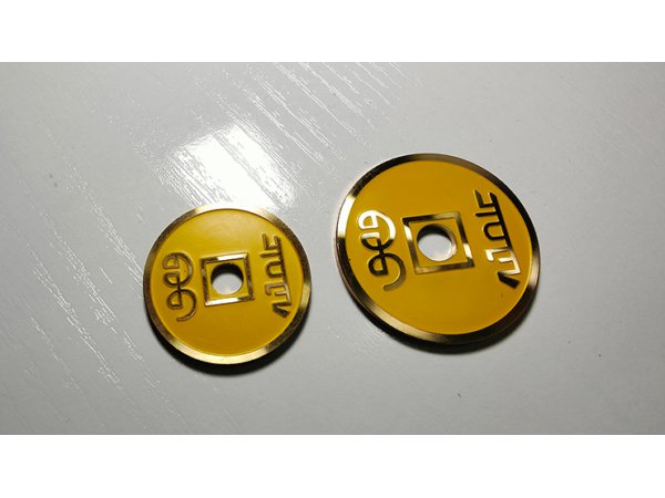 CHINESE COIN YELLOW LARGE by N2G
