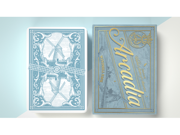 The Windmill Back (Azure Blue Edition) Playing Cards