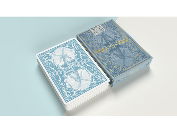 The Windmill Back (Azure Blue Edition) Playing Cards