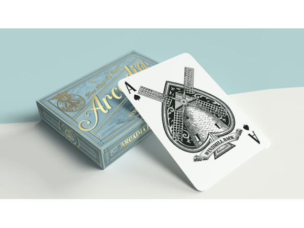 The Windmill Back (Azure Blue Edition) Playing Cards