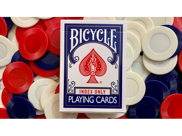 Stripper Bicycle Index Only Blue Playing Cards