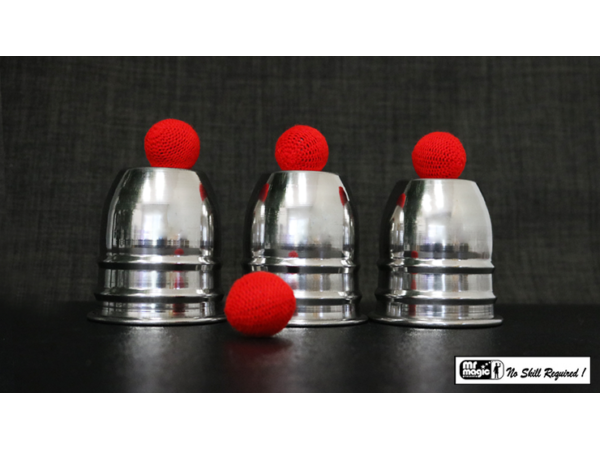 STAINLESS STEEL CUPS AND BALLS by Mr. Magic