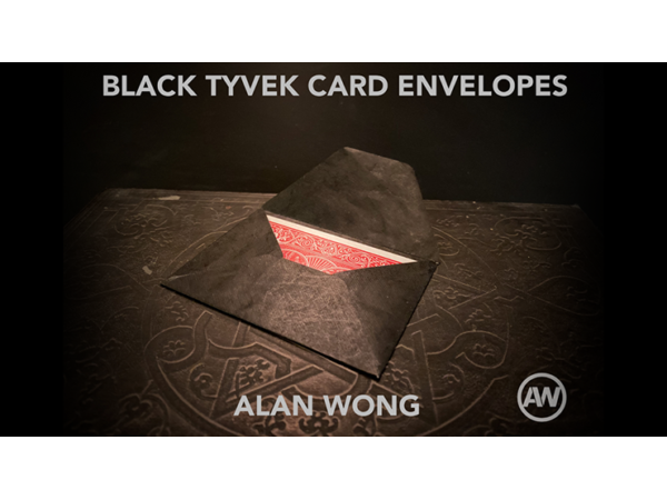 Black Tyvek Card Envelopes (10 pk) by Alan Wong
