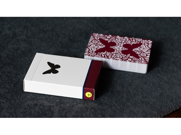 Stripper Butterfly Playing Cards Version 2 Marked (Red) by Ondrej Psenicka