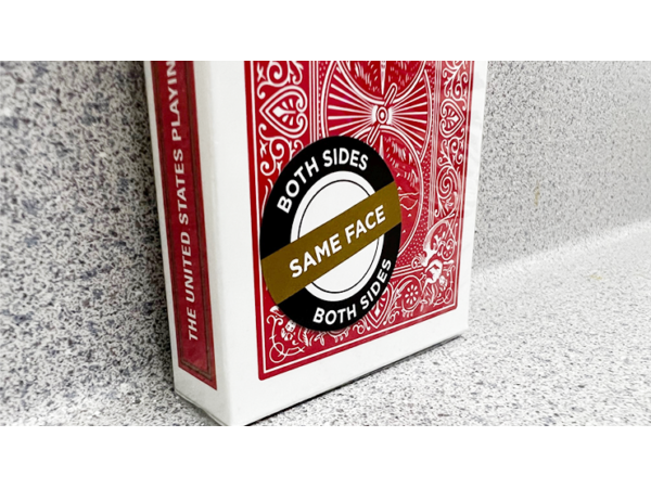Bicycle 2 Faced Red (Mirror Deck Same on both sides) Playing Card