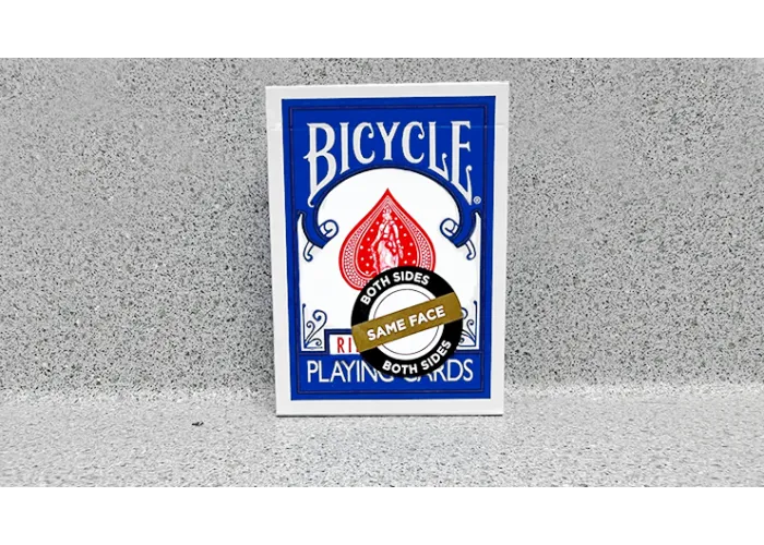Bicycle 2 Faced Blue (Mirror Deck Same Both Sides) Playing Card