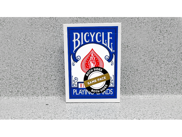 Bicycle 2 Faced Blue (Mirror Deck Same Both Sides) Playing Card