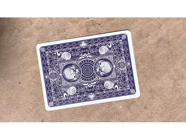 Gilded Bicycle Snail (Blue) Playing Cards