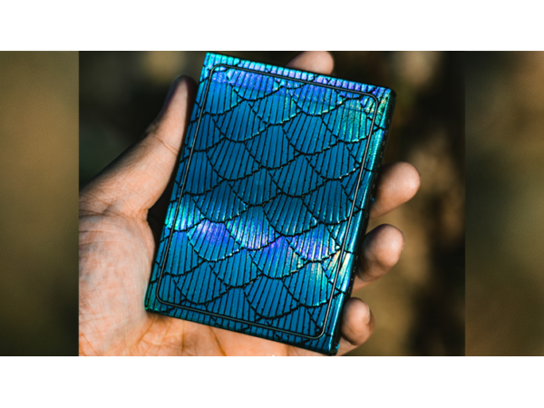 Marvelous Hummingbird Feathers (Blue) Playing Cards by Kellar