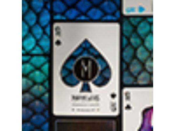 Marvelous Hummingbird Feathers (Blue) Playing Cards by Kellar