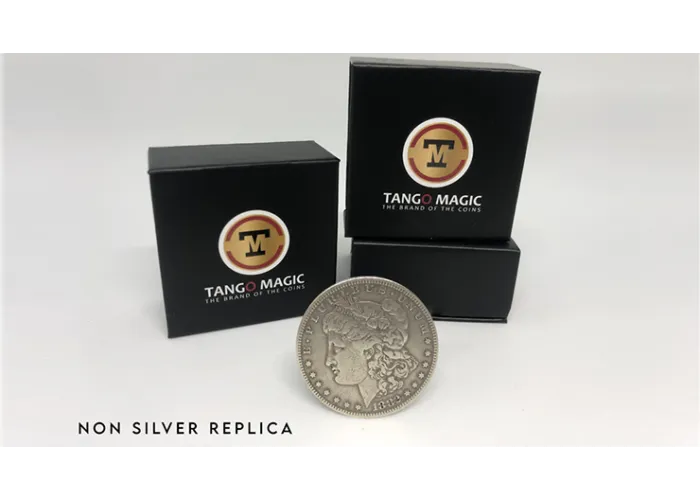 Replica Morgan Steel Coin (Gimmicks and Online Instructions) by Tango Magic