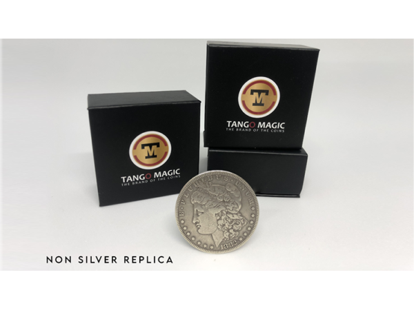 Replica Morgan Steel Coin (Gimmicks and Online Instructions) by Tango Magic