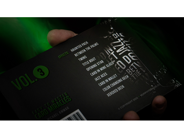 Easy to Master Card Miracles (Gimmicks and Online Instruction) Volume 3 by Michael Ammar