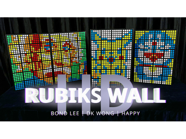 RUBIKS WALL HD Complete Set (Gimmicks and Online Instructions) by Bond Lee