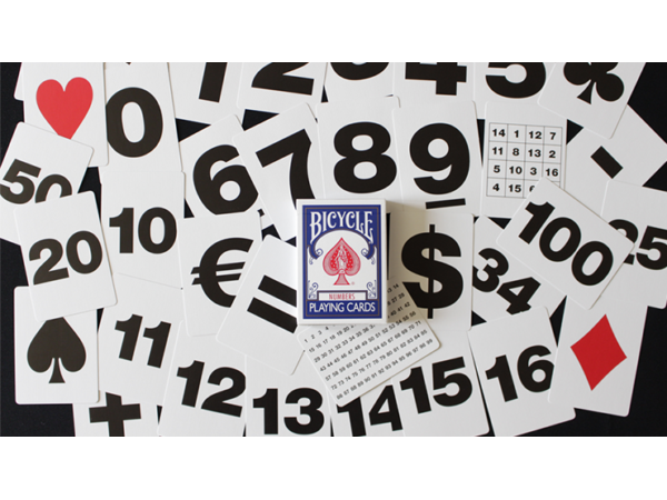 Bicycle Special NUMBERS Blue Playing Cards (plus 11 Online Effects)