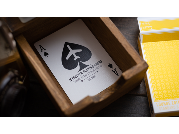 Lounge Edition in Taxiway Yellow by Jetsetter Playing Cards