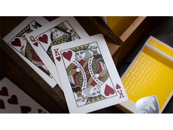 Lounge Edition in Taxiway Yellow by Jetsetter Playing Cards