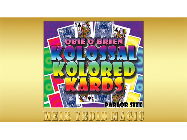 Obie O'Brien Kolossal Kolor Cards Parlor Size (Gimmicks and Online Instructions)
