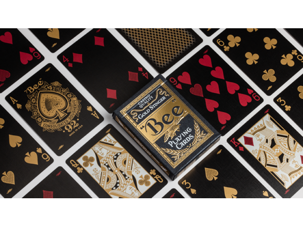 Bee Gold Stinger Playing Cards by US Playing Card