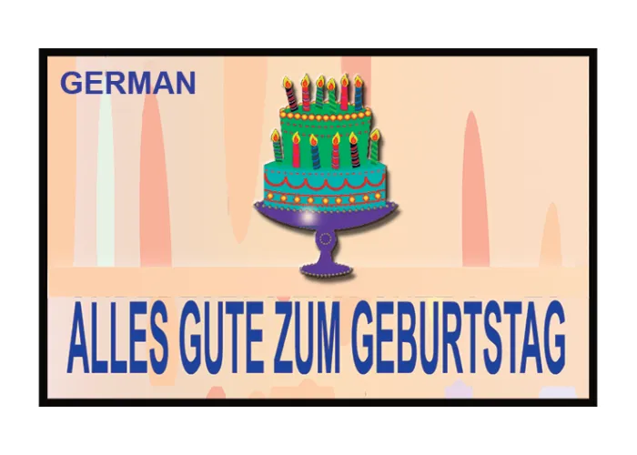 HAPPY BIRTHDAY TORN AND RESTORED (German) 25 PK. by Uday's Magic World