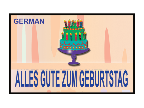 HAPPY BIRTHDAY TORN AND RESTORED (German) 25 PK. by Uday's Magic World