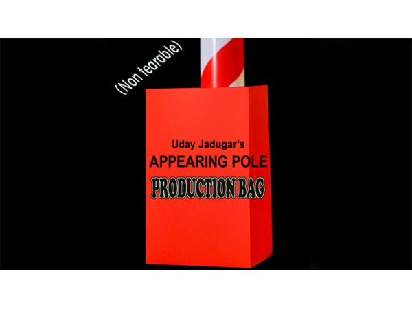 APPEARING POLE BAG RED (Gimmicked / No Tear) by Uday Jadugar