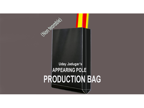 APPEARING POLE BAG BLACK (Gimmicked / No Tear) by Uday Jadugar