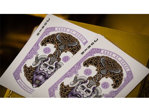 Gods of Norse Purple Royale Playing Cards