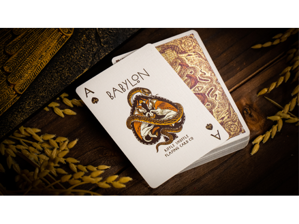 Babylon Golden Wonders Foiled Edition Playing Cards by Riffle Shuffle