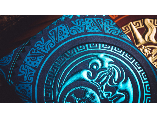 Gilded Maya Moon Playing Cards