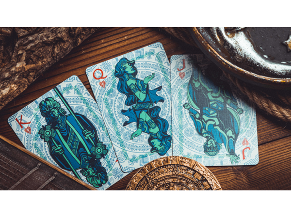 Gilded Maya Moon Playing Cards