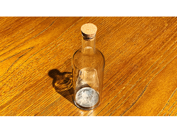 REAL COIN IN BOTTLE (HALF) by Bacon Magic