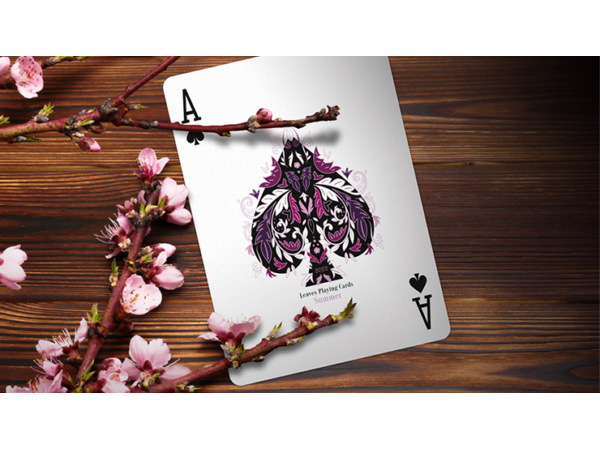 Wooden Leaves Summer Box Set Playing Cards by Dutch Card House Company