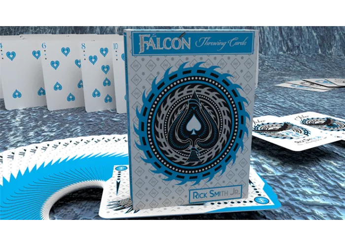 Ice Falcon Throwing Cards by Rick Smith Jr. and De'vo
