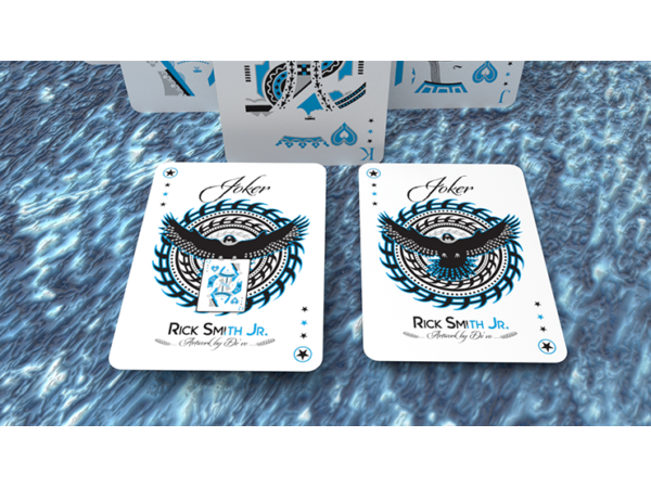 Ice Falcon Throwing Cards by Rick Smith Jr. and De'vo