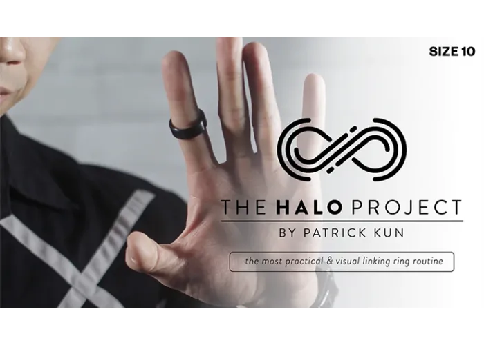 The Halo Project (Silver) Size 10 (Gimmicks and Online Instructions) by Patrick Kun