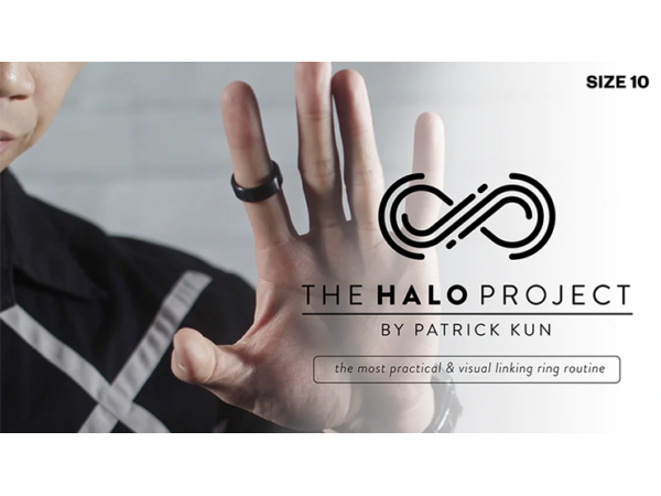 The Halo Project (Silver) Size 10 (Gimmicks and Online Instructions) by Patrick Kun