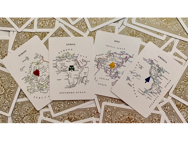 Gilded Geographical Hodges Playing Cards