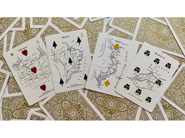 Gilded Geographical Hodges Playing Cards