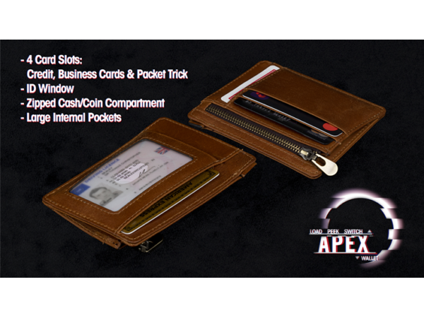 Apex Wallet Black (Gimmick and Online instructions) by Thomas Sealey