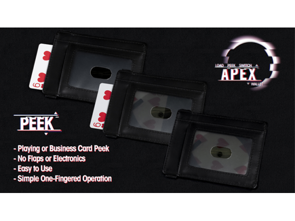 Apex Wallet Black (Gimmick and Online instructions) by Thomas Sealey
