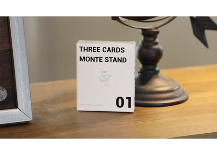 Three Cards Monte Stand RED (Gimmicks and Online Instruction) by Jeki Yoo