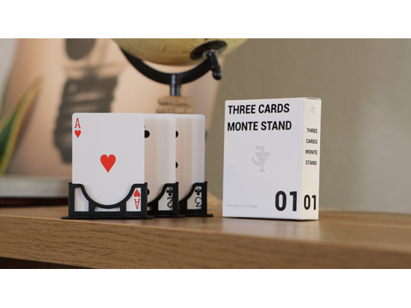 Three Cards Monte Stand RED (Gimmicks and Online Instruction) by Jeki Yoo