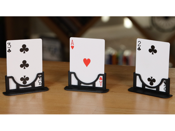 Three Cards Monte Stand RED (Gimmicks and Online Instruction) by Jeki Yoo