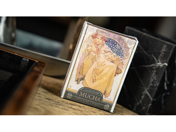 Mucha Princess Hyacinth Silver Edition Playing Cards by TCC